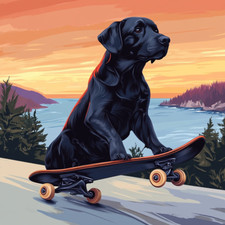 Wandtattoo Aufkleber  Labrador