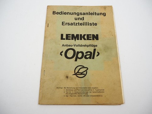 Lemken opal rlv rla ra - opal,