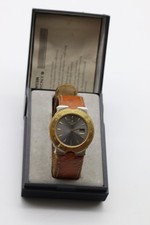 Junghans MEGA Herren-Funkuhr Straußenlederband defekt 25 4221 209 #148