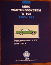MBIG Wartungssystem S-Klasse Mercedes W108 250/280 S Oldtimer Daimler Benz