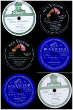 3x "TANGO ARGENTINO"  DI SARLI   u.a. 78RPM    (für elektr. Wiedergabe) Set256S