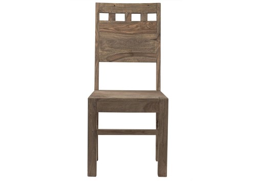 Stuhl sheesham 45x45x100 grau - 45x45x100,