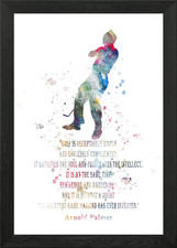 Arnold Palmer Zitat gerahmtes