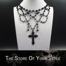 Halskette collier mit kreuz - halskette,