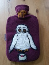 Wärmflasche, selbst gefilzt