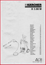 Kärcher Gebrauchsanleitung - für Hochdruckreiniger K 3.98 M - Original