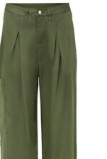 Damen Cargo Hose oliv bequeme lockere Passform Bundalte Größe 38 bis 50 neu 9461