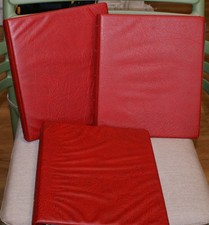 3 x Stück Telefonkarten - Alben von LEUCHTTURM in Rot mit 60 a` 8 TK - Hüllen