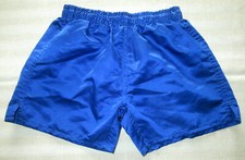 BLAUE SPORTHOSE - GLANZSHORTS