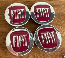 Fiat Nabenkappen Abdeckung Radnabe Alufelgen Silber 4 Stück Gratisversand aus DE