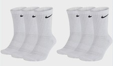 Nike Cushioned Crew Socken Tennissocken Weiß Größe 38-42 6 Paar Nike socken NEU