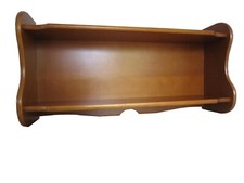 Massiver Bücherbord, Wandregal aus Buche