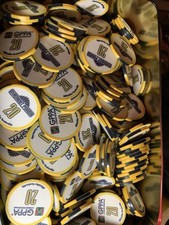 100 Stück pokerchips keramik Ceramic Chips Wert 20er Gebraucht Jeton Turnier
