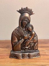 Vintage Bronze Madonna Virgin