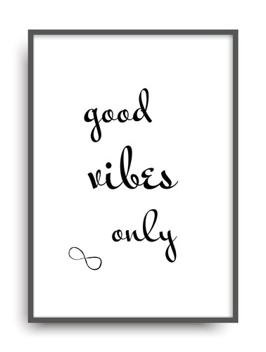 Fine art kunstdruck good vibes - good,