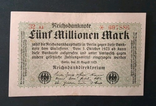 Reichsbanknote millionen - reichsbanknote,