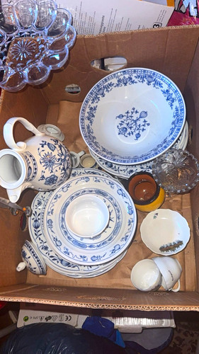 Porzellan glas geschirr set - porzellan-,