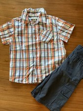 ?Set: Hemd & Shorts, Gr. 110/116 (5T) von Cherokee aus d. USA Jungs Zwillinge