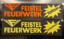 FEISTEL Feuerwerk 2 Poster Plakate "Spitze" Fantastisch" 60x15 (Silvester, Pyro)
