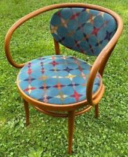 Thonet 210 P/Designklassiker/Bugholzstuhl/Original/Stoffpolsterung/Cafehaus     