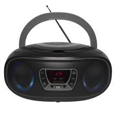B-WARE DENVER TCL-212BT GRAU TRAGBARES CD-RADIO FM USB AUX BLUETOOTH LED