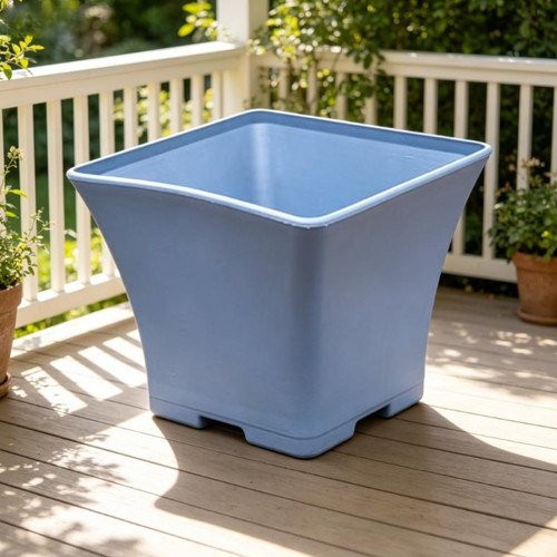 Blauer quadratischer