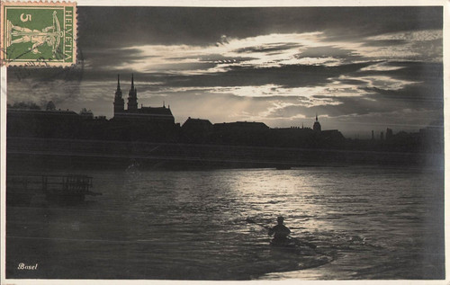 Schweiz basel mondlicht - schweiz,