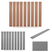 9x WPC Sichtschutz Element