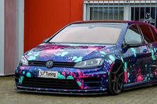 Spoilerschwert Frontspoiler Cuplippe aus ABS für VW Golf 7 MK7 R R-Line mit ABE
