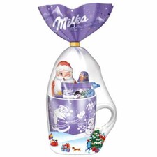 Milka Weihnachtsbecher Mischung mit Alpenmilchschokolade 99g