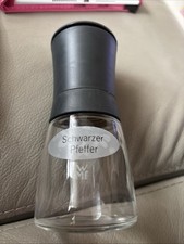 WMF Gewürzmühle Pfeffermühle Salzmühle Schwarz Glas Kunststoff