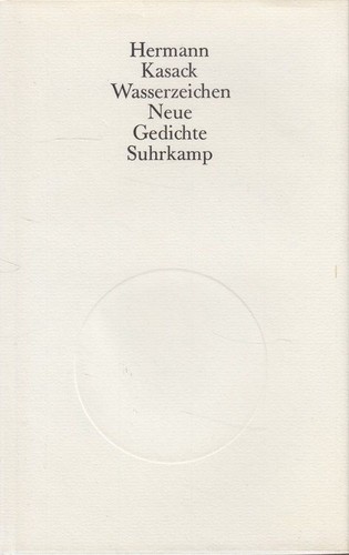 Wasserzeichen neue gedichte - wasserzeichen,
