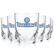 6x Tönissteiner Wasser Glas
