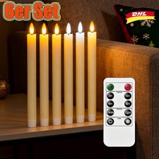 Elektrische LED Kerzen mit Fernbedienung 6 Stück künstliche Kerzen mit Timer HOT