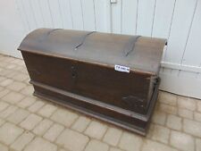 kleine Eiche Runddeckeltruhe