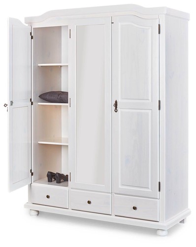 Kleiderschrank kappl weiß - kleiderschrank,
