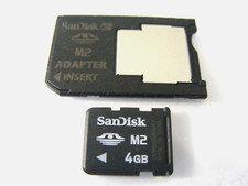 4GB Memory Stick Micro M2 Card ( 4 GB MS Micro M2 ) + Adapter SanDisk  gebraucht