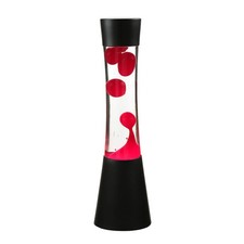 Lavalampe Retro Schwarz Rot 39
