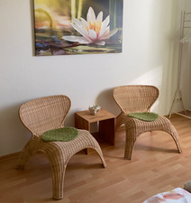 Sessel aus Rattan - natur