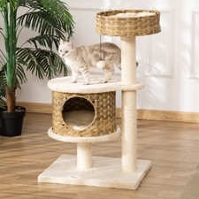 PawHut Kratzbaum Rattan