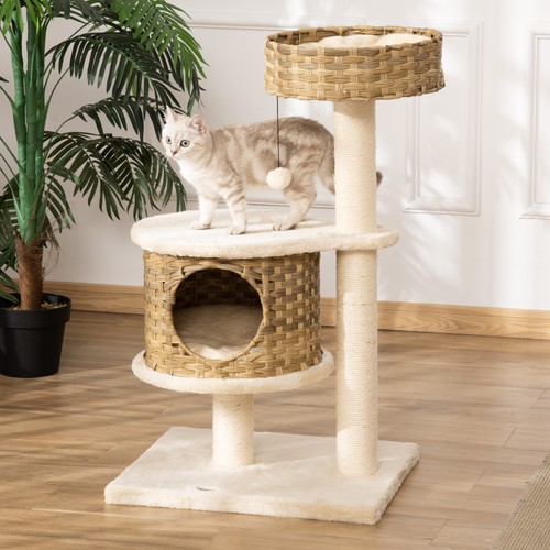 Pawhut kratzbaum rattan - kratzbaum,