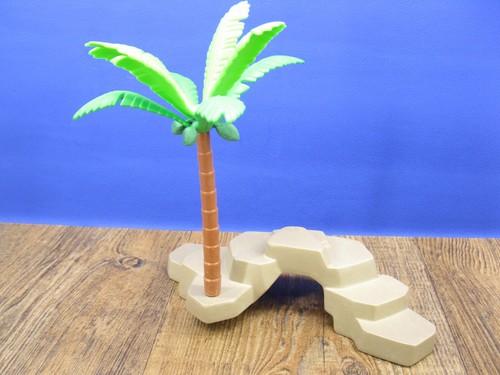 Palme auf felsen - auf,