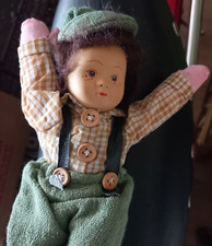 Shye Puppe Junge, Porzellankopf, Rarität, wohl aus den 1990er Jahren, Sammler