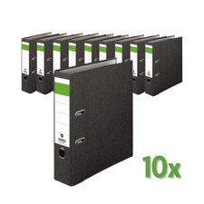 10er Set Ordner schwarz A4 8cm