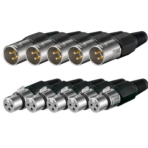 Pin xlr stecker 5x - 3,