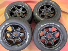 4x Louise MFT X-ROCKET Sport Räder schwarz 24mm ARRMA KRATON/OUTCAST  8S 1:5