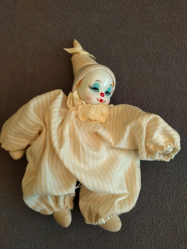 Porzellan clown puppe - puppe, vintage