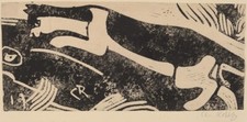Cat and Mouse [woodcut] 