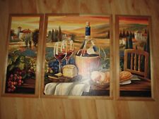 Malen nach Zahlen Bild Triptychon mit Rahmen Weinidylle von Ravensburger