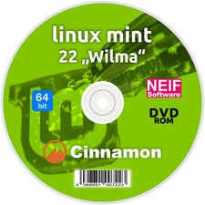 Linux Mint 22 "Wilma" Cinnamon Deutsch auf DVD oder USB-Stick NEU August 2024